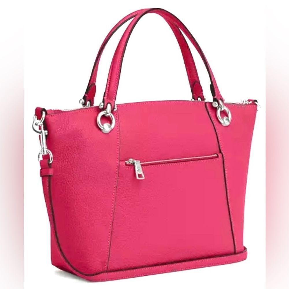🔥🎁NWT! Coach KACEY Satchel Leather Handbag Bright Violet Msrp:$378.00 - Picture 11 of 12